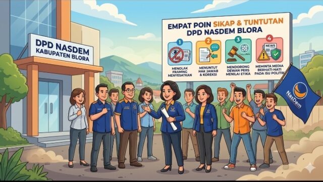 DPD NasDem Blora Kecam Cover Majalah Tempo: Sebut Framing “PT NasDem Indonesia Raya Tbk” Melampaui Batas Jurnalistik